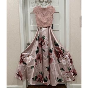 Jodi Kristopher 2-Piece A-Line Ballgown Prom Dress
